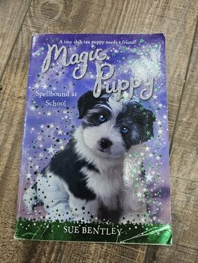 4/$10 Magic Puppy Spellbound at School Sue Bentley Childrens Book Papeeback